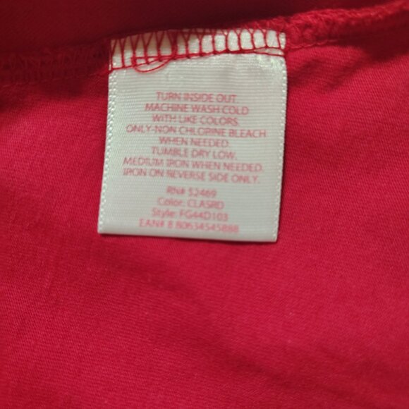 Faded Glory new Red dress with gold polka dots (Medium 7-8) - Picture 6 of 8